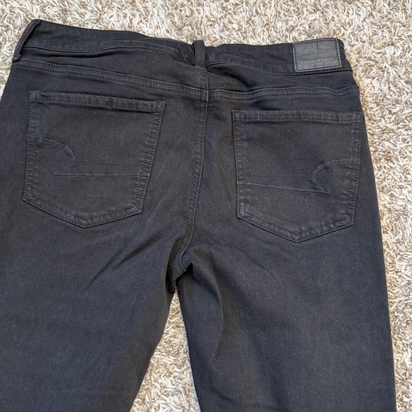 American Eagle Outfitters Skinny Jeans Distressed Black size 10 - Picture 11 of 12